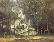 Corot Camille The Mill at Saint-Nicolas-les-Arras oil painting artist